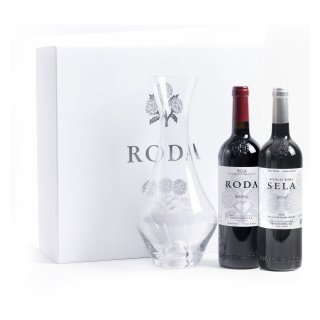 SET RODA & SELA IN LUXURY BOX WITH DECANTER (2b)