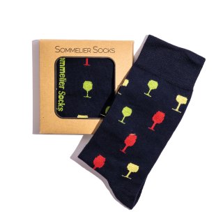 SOMMELIER SOCKS BY ENOTRIA BLUE- SMALL