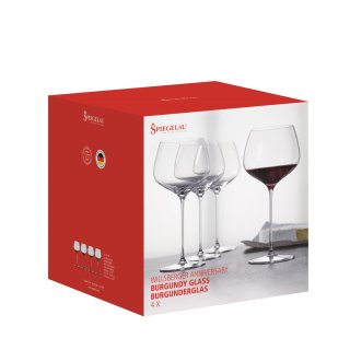 GLASSES SPIEGELAU WILLSBERGER ANNIVERSARY BURGUNDY (4 GLASSES SET)