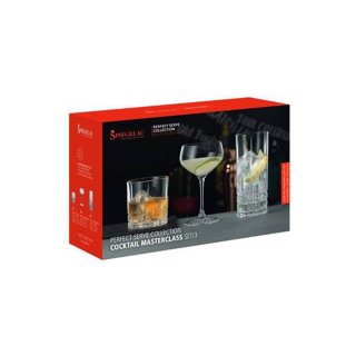 GLASSES SPIEGELAU COCKTAIL PERFECT SERVE SOF-LONG DRINK-COUPETTE (3 GLASSES SET)